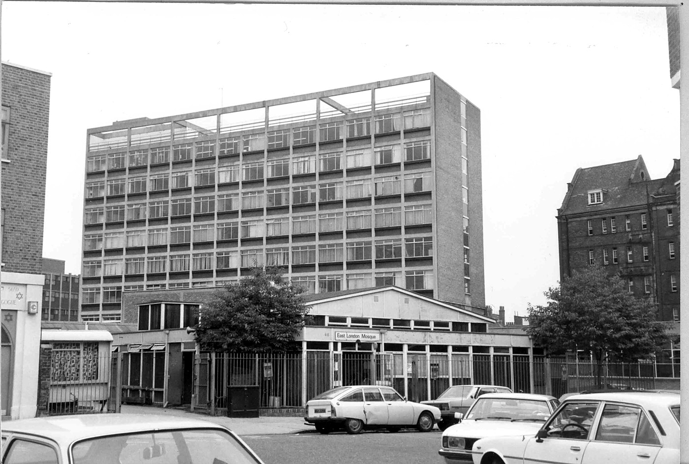 The original mosque building, East London, c.1975